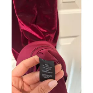 Burgundy Velvet Strappy Midi Dress thumbnail 7