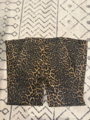 Q2 Leopard Jeans Brown Size XS thumbnail 3