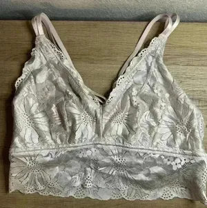 Aerie lace bralette light pink sz XL thumbnail 1
