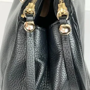 Kate Spade Womens Reis Shoulder Bag Black Pebbled Leather Triple Compartment thumbnail 10