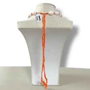 Free People Ariana Ost Easy Does It Pearl Cross Strand Necklace Bohemian Beach thumbnail 8