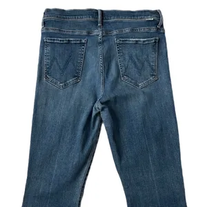 Mother The Weekender Fray Flare Raw Hem Jeans Walking On Coals Size 30 thumbnail 5