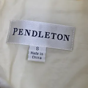 PENDLETON Vintage ZIP Up Front Cream Textured LINED‎ JACKET Size S thumbnail 9