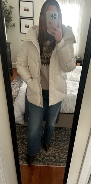White Cole Haan Puffer Jacket thumbnail 1