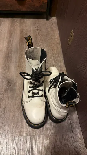 Platform White Martens Dr. Boots thumbnail 3