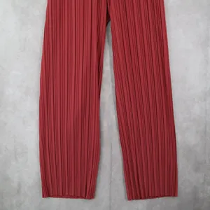 Pink Stripe Belted Wide Leg‎ Boho Pull On Straight Leg Trousers Pant S Small thumbnail 5