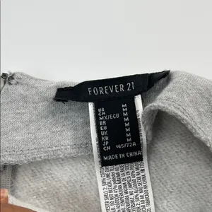 Forever 21 Heather Gray Lace-Up Skirt thumbnail 5