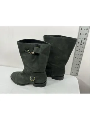 Womans Cole haan Air tantivy Pullon Midcalf Biker Boots 10 B Black thumbnail 4