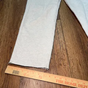 Champion Reverse Weave Gray Heather Sweatpants Raw Hem Womens Small Loungewear thumbnail 7