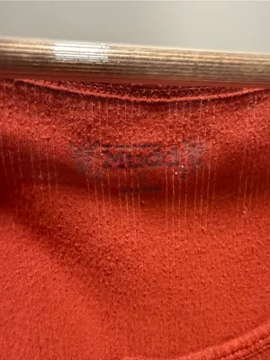 Mudd Rust-Red Cropped Button Tank thumbnail 2