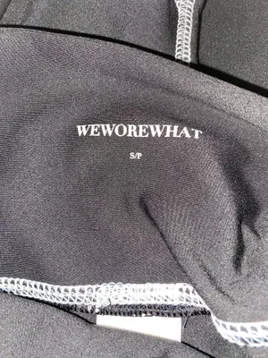 WeWoreWhat Black Corset Biker Short Size Small thumbnail 9