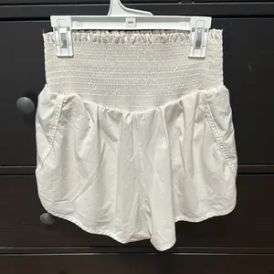 Aerie white athletic shorts thumbnail 2