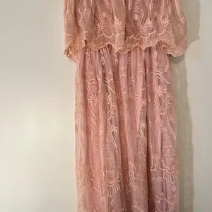 Forever 21 Strapless Pink Maxi Dress size Small thumbnail 2