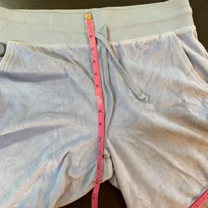 Aerie Womens Medium Velour Flare Leg Drawstring Waist Lounge‎ Pants Blue thumbnail 9