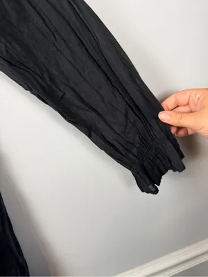 Able Jane Maxi Dress in black Size Large 100% cotton thumbnail 7