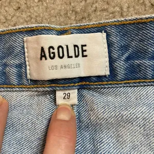 Agolde Parker Cut Off Denim Short Light Wash Size 29 thumbnail 10