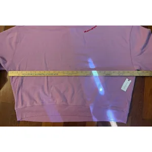 Pilcro Crewneck Sweatshirt Amour/Red Heart Embroidery Pink Sz. Medium Anthro NEW thumbnail 5