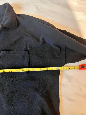 Mondetta Women’s XL Black Fleece Snap Front Shacket Overshirt Jacket thumbnail 4