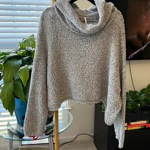 Free People cowl neck sweater size L thumbnail 3