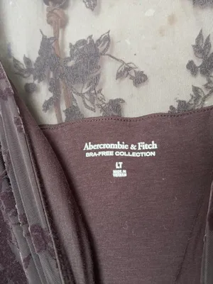 Abercrombie Bra-Free Long-Sleeve Mesh Maxi Dress thumbnail 3