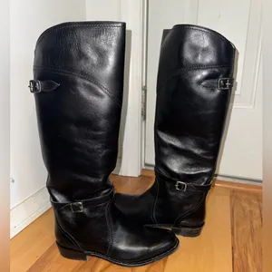 Frye Dorado riding boots made of black leather thumbnail 2