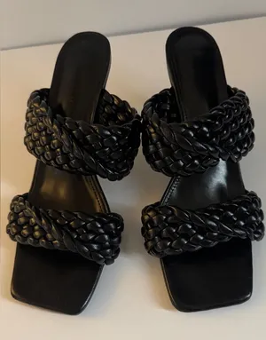WSKEISP Women's Stiletto Mules Sandals Slip On shoes size 41 thumbnail 1