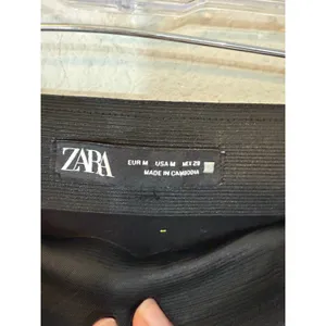 Zara black pants with nautical gold buttons size M thumbnail 3