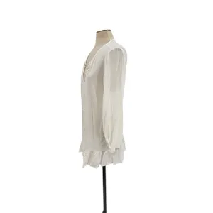 Eberjey Summer of Love Elba‎ Cover Up Dress White Crochet Tunic Size Large thumbnail 6