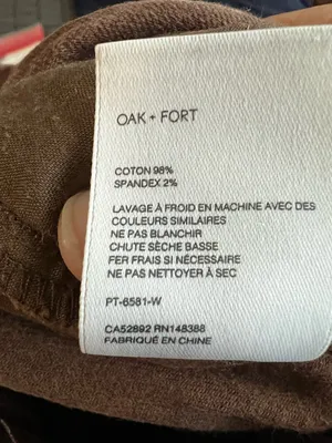 Oak‎ + Fort Chocolate Brown Wide Leg High Rise Crop Pants thumbnail 11