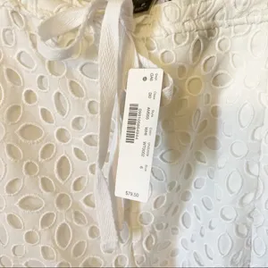 J Crew Eyelet White High Rise Shorts thumbnail 5
