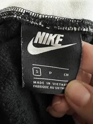 Nike Air Woman’s BB Black White Heather Colorblock HR Sweat‎ Pant Jogger Pants thumbnail 11