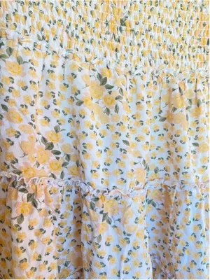 American Eagle Ruffle Ditsy Floral Mini Skirt Cottagecore Coastal Soft Girl Boho thumbnail 4