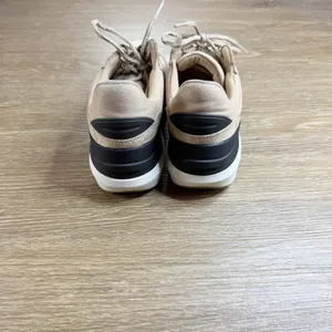 Zara Chunky Platform Sneakers Leopard Accent Beige Lace Up Women's EU 40 US 9 thumbnail 5