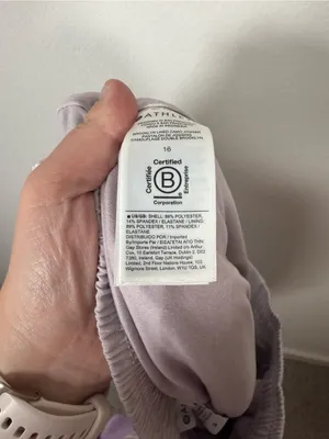 Athleta Brooklyn Lined Camo Jogger Lavender Size 16 Lightweight Travel Pant thumbnail 8