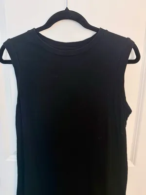 Universal Threads Black Cotton Maxi Dress thumbnail 3