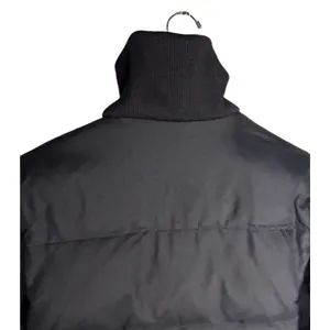 Old Navy Puffer Coat Size Medium Black Side Panels Vintage Down Feather FLAWED thumbnail 11