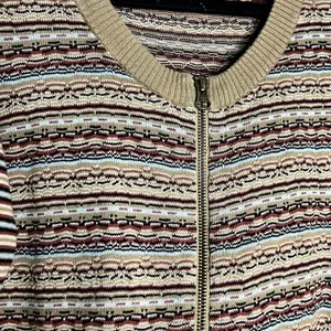 VTG - Woolrich women’s full zip colorful print sweater - Size Medium thumbnail 7