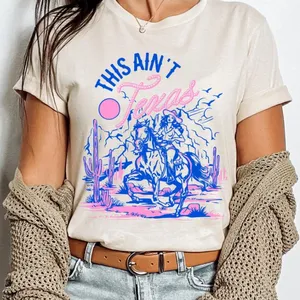 This Ain't Texas Rodeo Country Graphic Print T-shirt Size Medium thumbnail 1