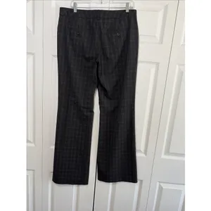 Express Design Studio Editor Womens 10 Black Plaid Wide Leg Career Trousers thumbnail 3