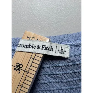 Abercrombie & Fitch‎ Cornflower Blue Spaghetti Strap Dress Large Crochet thumbnail 7
