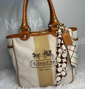 y2k COACH 2007 11791 Heritage Striped Tote Handbag thumbnail 1