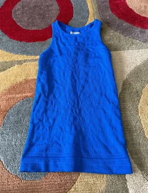 Athleta Women Renee Textured Racerback Tank Top Seamless Royal Blue Size Small thumbnail 1