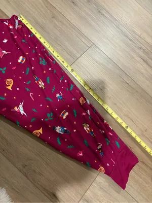 Joyspun nutcracker holiday Long Sleeve Jogger Pants Pajama Set Berry size large thumbnail 11