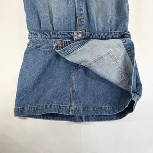 KBB by Kahlana Blue Denim Long Sleeve Wrap Mini Dress Small New with tags thumbnail 6