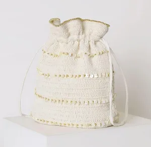 Lulus Beach Beaded Bucket Bag thumbnail 1