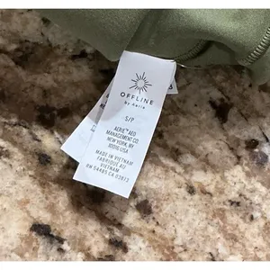 OFFLINE by Aerie Real Me Crossover Leggings S Petite Green High Rise 7/8 25" thumbnail 5