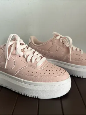 Nike Pink Court Vision Alta Platform Sneakers for Women thumbnail 2