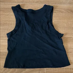 Brandy Melville Midnight Ribbed Crop Top thumbnail 5