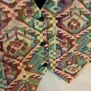 Western boho vest top sz M festival concert country rodeo cowgirl cowgirlcore thumbnail 2