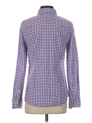 JCREW Women’s Purple Gingham Button-Down Shirt thumbnail 2